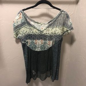 Free People Tops - Free People Floral Mesh Top~Size XS Free People Tops - Free People Floral Mesh Top~Size XS